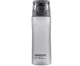 Пляшка для води ARDESTO, 600мл, пластик, сірий