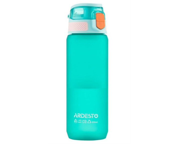 Пляшка для води ARDESTO Matte 800мл, пластик, блакитний
