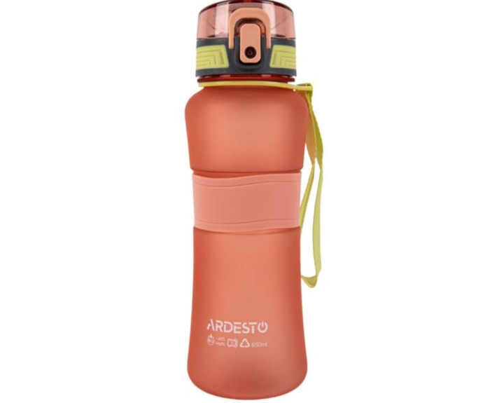 Пляшка для води ARDESTO Balance 650мл, пластик, червоний