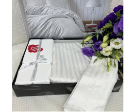 КПБ 2,0 ЭЛЕГАНТ (подк.200X220см, прост.240X260см, навол.2шт 50X70см), БЕЯЗ, страйп-сатин, ТМ Coton