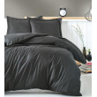 КПБ 2,0 ELEGANT (підк.200X220см, прост.240X260см, навол.2шт 50X70см), SIYAH, страйп-сатин, ТМ Coton