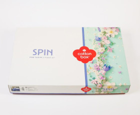 КПБ 2,0 SPIN з піке(ковд.220X230см,прост.160X220см+30см,навол.2шт 50X70см),CORA INDIGO,ранфорс,ТМ Co