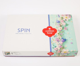 КПБ 2,0 SPIN с пике (ковер 220X230 см, простыня 160X200 см + 30 см, наволочки 2 шт 50X70 см), SOPHIA YESIL, ранфорс, ТМ C
