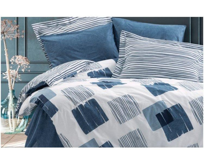 КПБ 2,0 MODERN REAKTIF (підк.200X220см, прост.240X260см, навол.2шт 50X70см), SOLITO INDIGO, ранфорс,