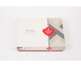 КПБ 2,0 NOBIL REAKTIF (підк.200X220см, прост.240X260см, навол.2шт 50X70см), NOOBY ANTRASIT, ранфорс.