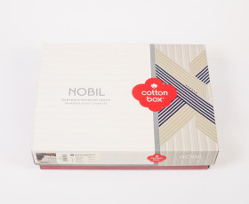 КПБ 2,0 NOBIL REAKTIF (підк.200X220см, прост.240X260см, навол.2шт 50X70см), NOOBY ANTRASIT, ранфорс,