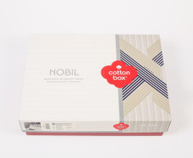 КПБ 2,0 NOBIL REAKTIF (підк.200X220см, прост.240X260см, навол.2шт 50X70см), SWEELL KAHVE, ранфорс, Т