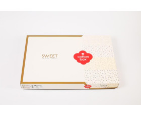КПБ 1,5 SWEET (ковдра 160X230см, прост.180X240см, навол.1шт 50X70см), BELLUS MAVI, піке, ТМ Coton Bo