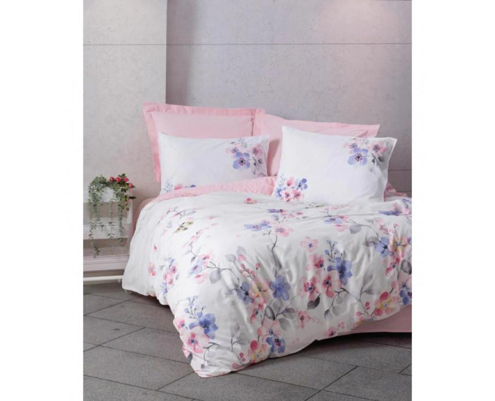 КПБ 2,0 MODELINE (підк.200X220см, прост.240X260см, навол.2шт 50X70см), JAYDA PEMBE, ранфорс, ТМ Coto
