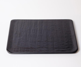 Тарелка сервировочная прямоугольная NEWAGE 33x12 см, KY628033F, материал черный, керамика, Турция