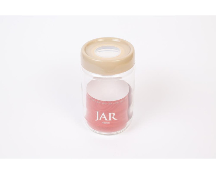 Банка з кришкою FLAT JAR (660мл),скло,ТМ Qlux,Туреччина